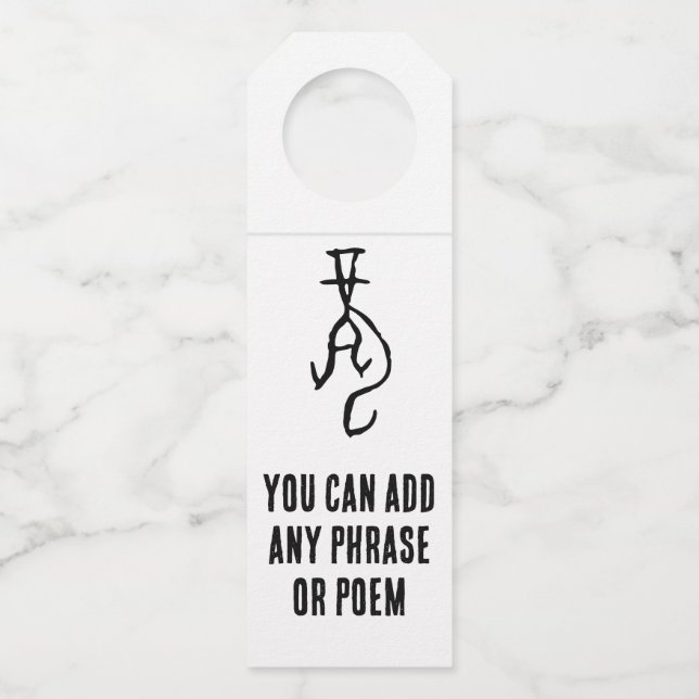 Colgador Para Botellas Maravilloso Dragón del Zodiaco Chino#001- (Anverso)