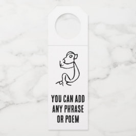 Colgador Para Botellas Maravilloso mono zodiaco chino #001-