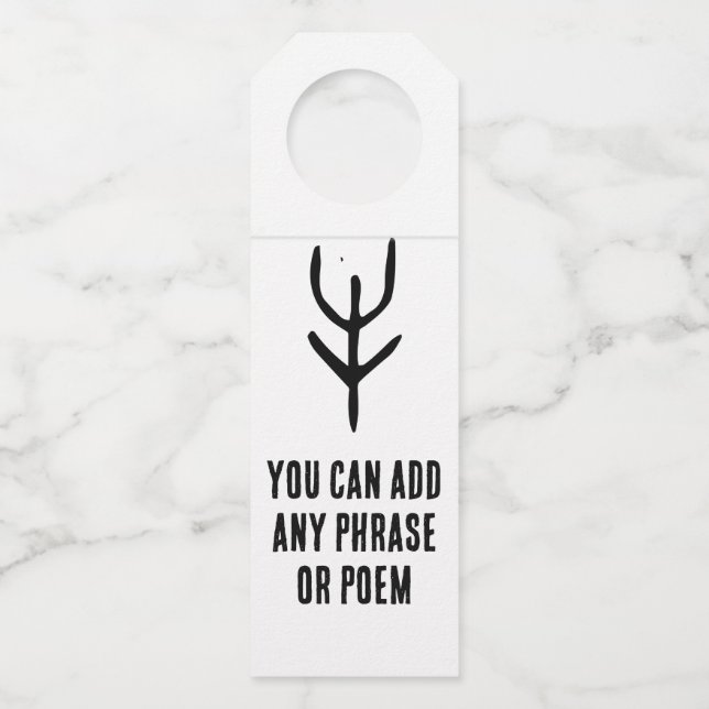 Colgador Para Botellas Maravilloso Zodiac-Ox chino-#001- (Anverso)