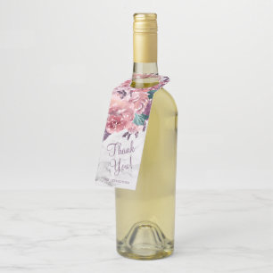 Colgador Para Botellas Marble floral de color rosa vintage