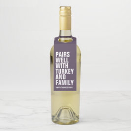 Colgador Para Botellas Marida bien con vino divertido de color púrpura pa