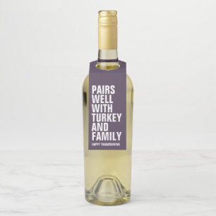 Colgador Para Botellas Marida bien con vino divertido de color púrpura pa