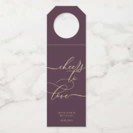 Colgador Para Botellas Midnight Fig & Champagne Love Party Celebration