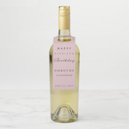 Colgador Para Botellas Minimalista Moderna Cumpleaños Adulto Hito Cualqui