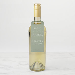 Colgador Para Botellas Minimalista moderno CUALQUIER hito Adulto Cumpleañ