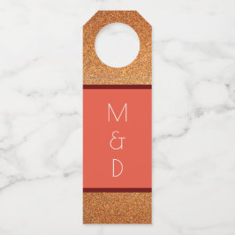 Colgador Para Botellas Moderno Art Deco Gatsby Purpurina Boda