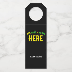 COLGADOR PARA BOTELLAS MODERNO ESTILIZADO PERSONALIZABLE NEGRO MARCADO VE