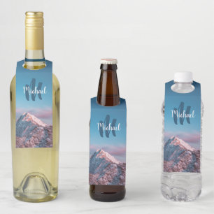 Colgador Para Botellas Monograma mágico del cielo montaña Storžič Esloven