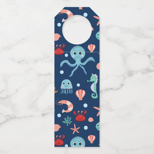 Colgador Para Botellas Mundo del Mar (Anverso)