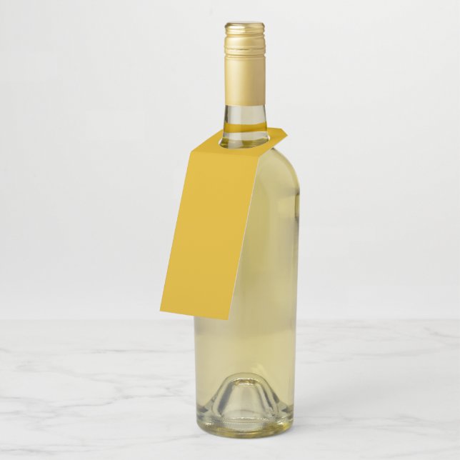 Colgador Para Botellas Mustard Yellow Solid Color (En perspectiva)