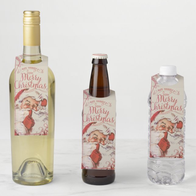 Colgador Para Botellas Navidad Vintage  (In situ)