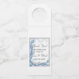 Colgador Para Botellas Navidades de invierno Blue Pine Boda Bottle Hanger