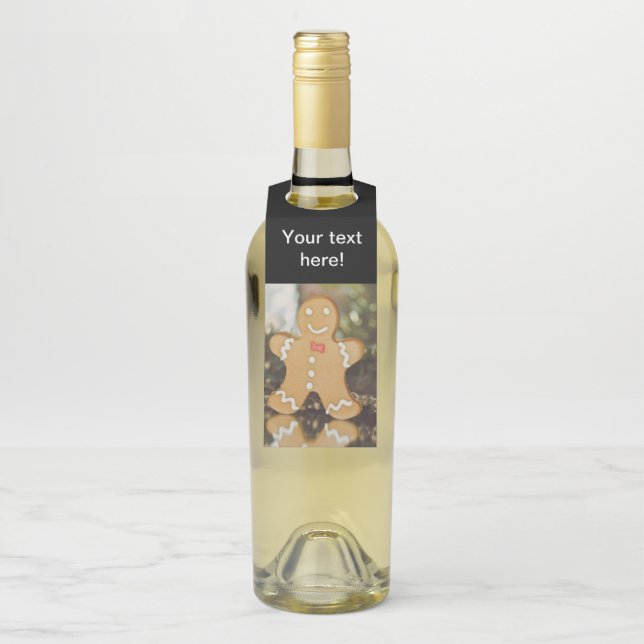 Colgador Para Botellas Navidades de pan de jengibre (En botella)