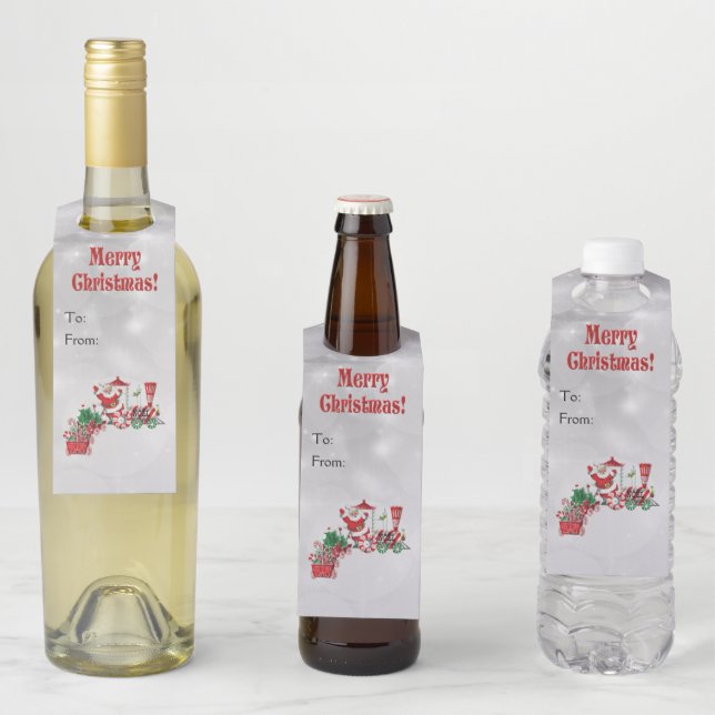 Colgador Para Botellas Navidades de Santa Riding (In situ)