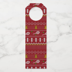 Colgador Para Botellas Navidades de tenis Patrón de punto dulce Navidad r