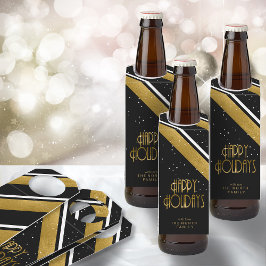 Colgador Para Botellas Navidades Stripe Pattern Gold ID862