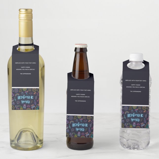 Colgador Para Botellas Neon Purim (In situ)