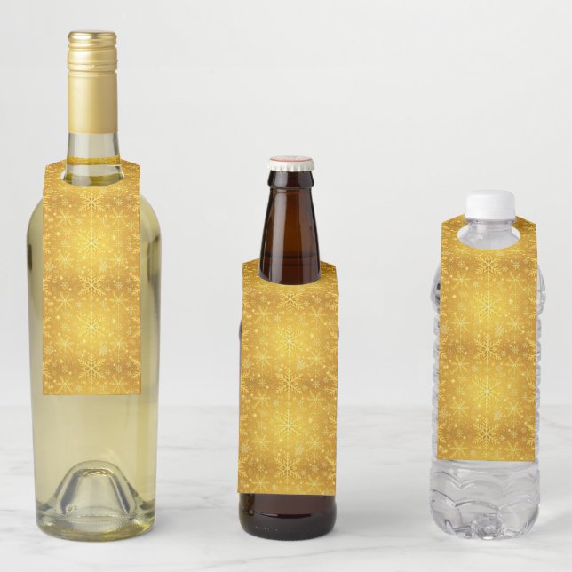 Colgador Para Botellas Nieve Dorada (In situ)