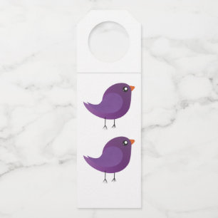 Colgador Para Botellas Niños adorables pájaros