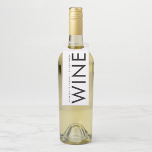 Colgador Para Botellas NOMBRES Grandes Negrita Ultra Modernos Simple