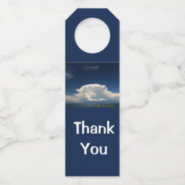 Colgador Para Botellas Nube Blanca Esponjosa