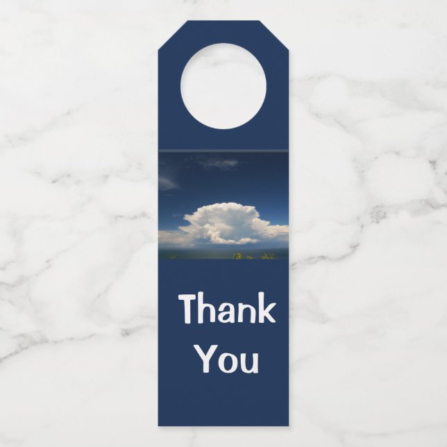 Colgador Para Botellas Nube Blanca Esponjosa (Anverso)