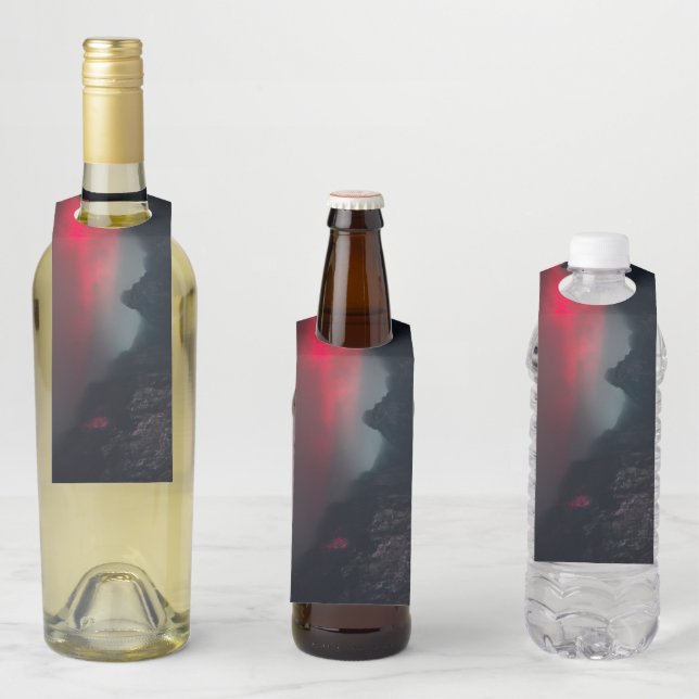 Colgador Para Botellas Nubes, niebla y montañas ardiendo (In situ)