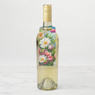 Colgador Para Botellas Obra de arte floral/primavera