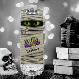 Colgador Para Botellas Ojos de Momia Halloween Verde ID685