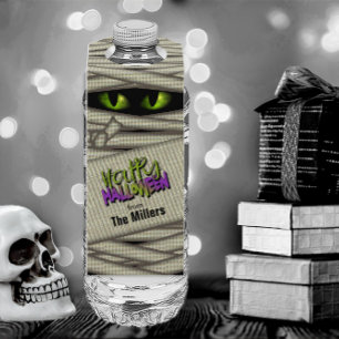 Colgador Para Botellas Ojos de Momia Halloween Verde ID685