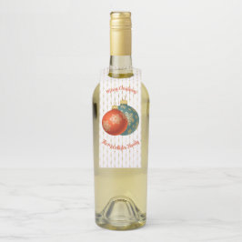 Colgador Para Botellas Ornamentos Naranja navidades