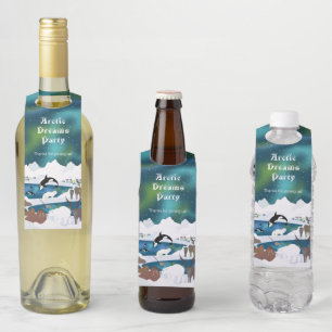 Colgador Para Botellas Oso Polar Reno Morsa Orca Narval del Ártico