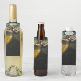 Colgador Para Botellas Paisaje soñador de luciérnagas mágicas