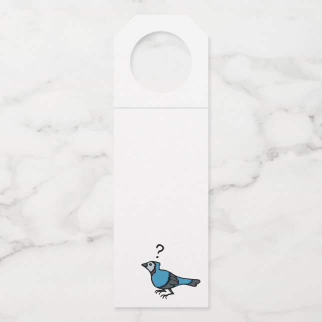 Colgador Para Botellas Pájaro Confundido (Anverso)