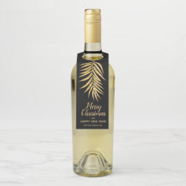 Colgador Para Botellas Palma Brillante de Oro Tropical Vacaciones Navidad