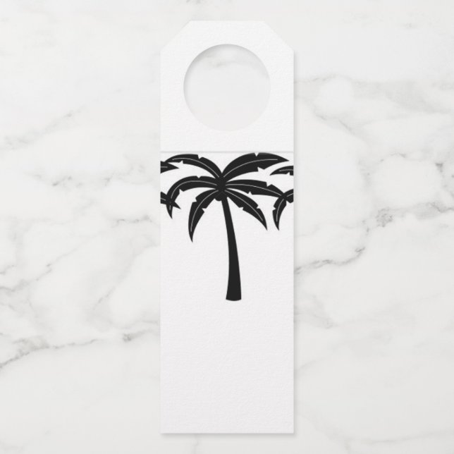 Colgador Para Botellas Palmas Tropicales (Anverso)