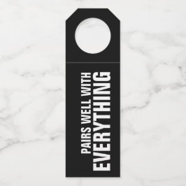 Colgador Para Botellas PARECE BIEN CON TODO EN negro