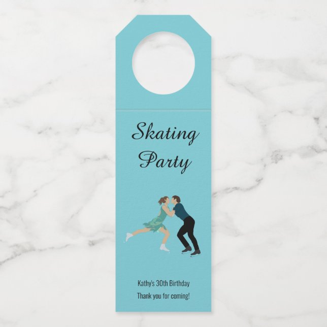 Colgador Para Botellas Patinaje artístico (Anverso)