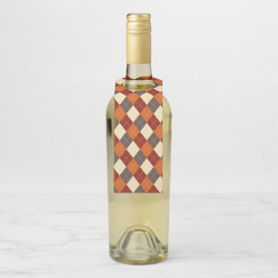 Colgador Para Botellas Patrón de Gingham otoño/otoño