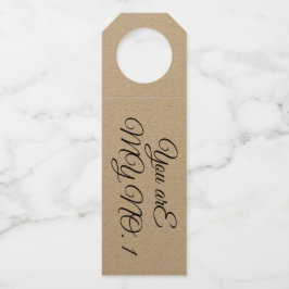 Colgador Para Botellas Percha de botella - eres mi número 1