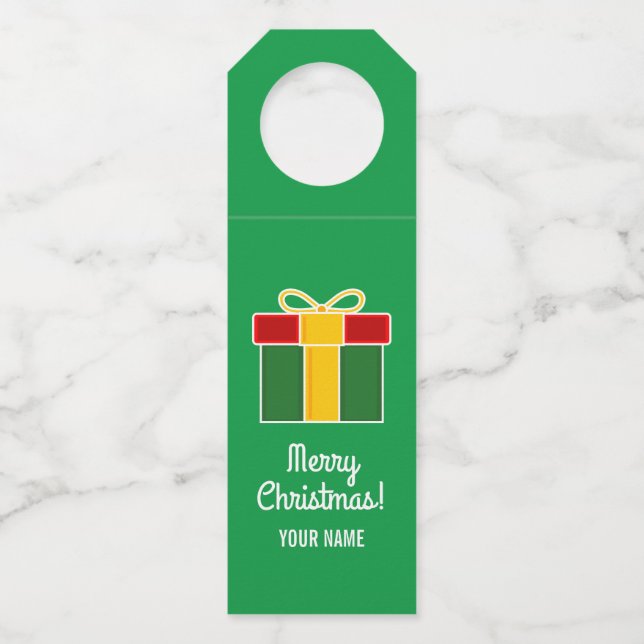 Colgador Para Botellas Perchas de botellas de personalizado para Navidade (Anverso)