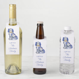 Colgador Para Botellas Perros Staffordshire de acuarela