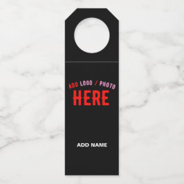 COLGADOR PARA BOTELLAS PERSONALIZABLE MODERNO ESTILO NEGRO VERIFICADO MAR