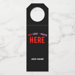 COLGADOR PARA BOTELLAS PERSONALIZABLE MODERNO ESTILO NEGRO VERIFICADO MAR