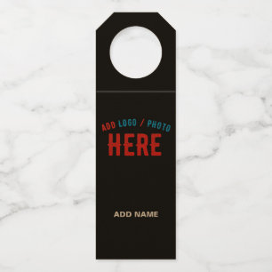 COLGADOR PARA BOTELLAS PERSONALIZABLE MODERNO ESTILO NEGRO VERIFICADO MAR