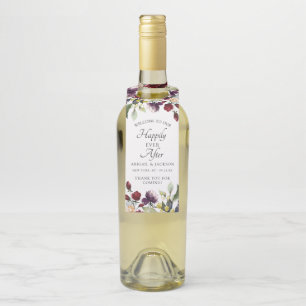 Colgador Para Botellas Personalizado Feliz Nunca Después Del Vino Champag