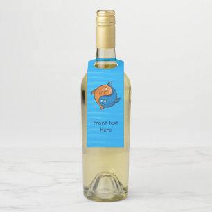 Colgador Para Botellas Pez de Yin Yang Dibujos Animados