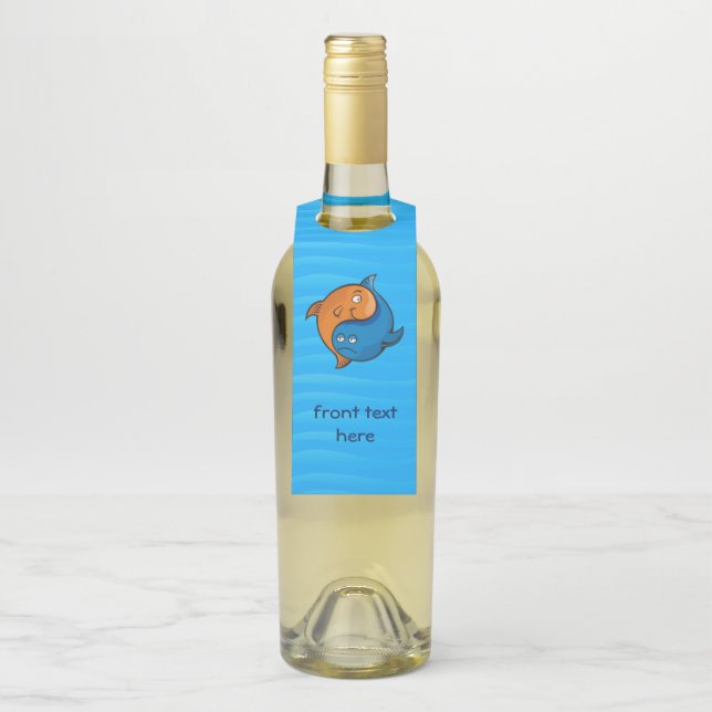 Colgador Para Botellas Pez de Yin Yang Dibujos Animados (En botella)