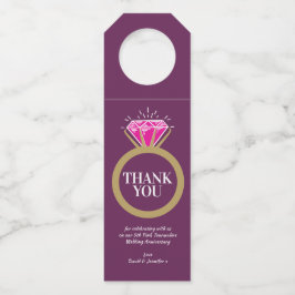 Colgador Para Botellas Pink Tourmaline 5º aniversario boda