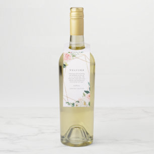 Colgador Para Botellas Primavera geométrica Romance bienvenida botella co